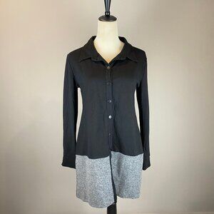 Kokomarina by Antoine Coelenbier Tunic Shirt Women's Size M* Gray Black